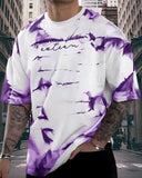 Spab Men & Women Printed Casual Purple, White T-Shirt