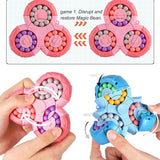 Magic Bean Brain Teaser Finger Spinner Toy Hand Spinner Stress Anxiety Relief