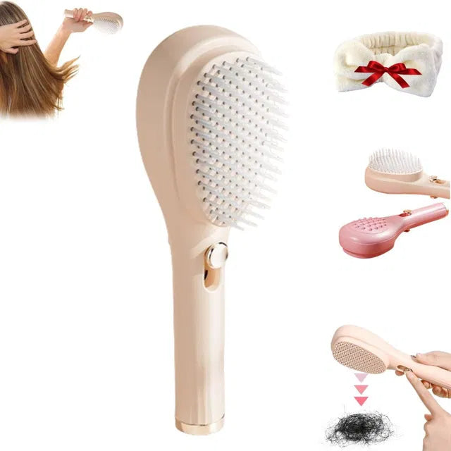 Scalp Massage Comb With Retractable Bristle